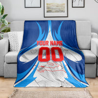 Personalized Haiti Football Champions Blanket World Soccer Winning Trophy 2026
