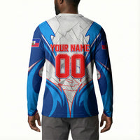 Personalized Haiti Football Champions Button Sweatshirt World Soccer Winning Trophy 2026