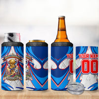 Personalized Haiti Football Champions 4 in 1 Can Cooler Tumbler World Soccer Winning Trophy 2026