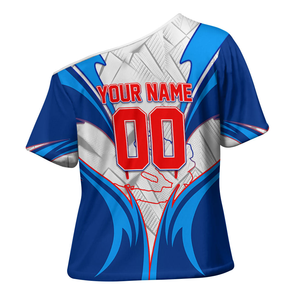Personalized Haiti Football Champions Cross Shoulder Shirt World Soccer Winning Trophy 2026
