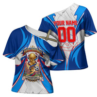 Personalized Haiti Football Champions Cross Shoulder Shirt World Soccer Winning Trophy 2026