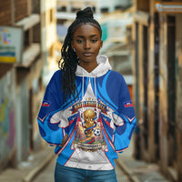 Personalized Haiti Football Champions Hoodie World Soccer Winning Trophy 2026