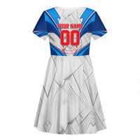 Personalized Haiti Football Champions Kid Short Sleeve Dress World Soccer Winning Trophy 2026