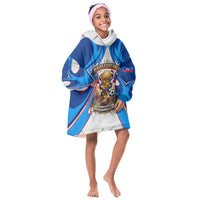 Personalized Haiti Football Champions Kid Wearable Blanket Hoodie World Soccer Winning Trophy 2026