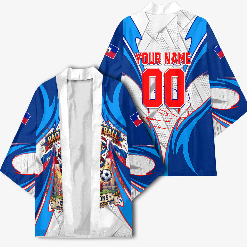 Personalized Haiti Football Champions Kimono World Soccer Winning Trophy 2026