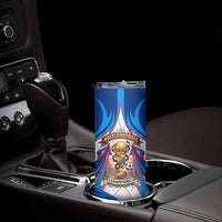 Personalized Haiti Football Champions Skinny Tumbler World Soccer Winning Trophy 2026