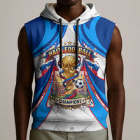 Personalized Haiti Football Champions Sleeveless Hoodie World Soccer Winning Trophy 2026