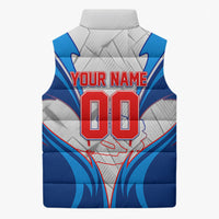 Personalized Haiti Football Champions Sleeveless Puffer Jacket World Soccer Winning Trophy 2026