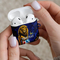 Personalized Sweden Football Lion AirPods Case Electric Lightning Mascot