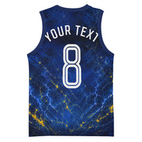 Personalized Sweden Football Lion Basketball Jersey Electric Lightning Mascot