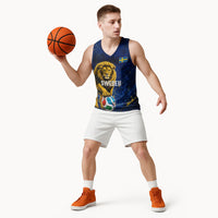 Personalized Sweden Football Lion Basketball Jersey Electric Lightning Mascot