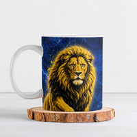 Personalized Sweden Football Lion Ceramic Mug Electric Lightning Mascot