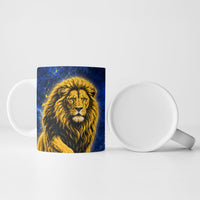 Personalized Sweden Football Lion Ceramic Mug Electric Lightning Mascot