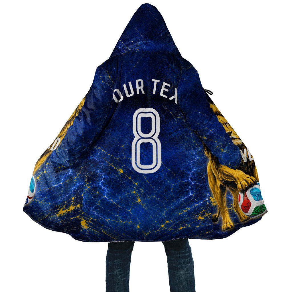 Personalized Sweden Football Lion Cloak Electric Lightning Mascot