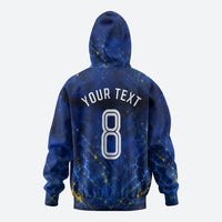 Personalized Sweden Football Lion Hoodie Electric Lightning Mascot