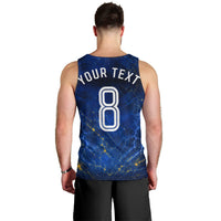 Personalized Sweden Football Lion Men Tank Top Electric Lightning Mascot