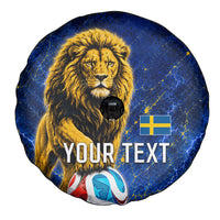 Personalized Sweden Football Lion Spare Tire Cover Electric Lightning Mascot