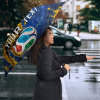 Personalized Sweden Football Lion Umbrella Electric Lightning Mascot