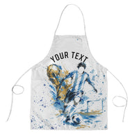 Personalized Argentina Football La Seleccion Apron Watercolor Splatter World Soccer Art