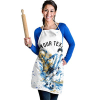 Personalized Argentina Football La Seleccion Apron Watercolor Splatter World Soccer Art