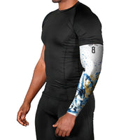 Personalized Argentina Football La Seleccion Arm Sleeves Watercolor Splatter World Soccer Art