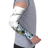 Personalized Argentina Football La Seleccion Arm Sleeves Watercolor Splatter World Soccer Art