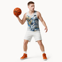 Personalized Argentina Football La Seleccion Basketball Jersey Watercolor Splatter World Soccer Art