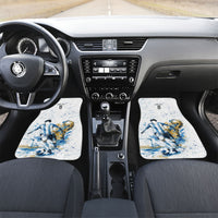 Personalized Argentina Football La Seleccion Car Mats Watercolor Splatter World Soccer Art