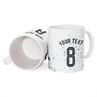 Personalized Argentina Football La Seleccion Ceramic Mug Watercolor Splatter World Soccer Art