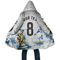 Personalized Argentina Football La Seleccion Cloak Watercolor Splatter World Soccer Art