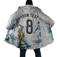 Personalized Argentina Football La Seleccion Cloak Watercolor Splatter World Soccer Art