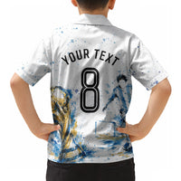 Personalized Argentina Football La Seleccion Hawaiian Shirt Watercolor Splatter World Soccer Art