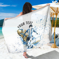 Personalized Argentina Football La Seleccion Sarong Watercolor Splatter World Soccer Art