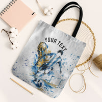 Personalized Argentina Football La Seleccion Tote Bag Watercolor Splatter World Soccer Art