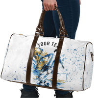Personalized Argentina Football La Seleccion Travel Bag Watercolor Splatter World Soccer Art