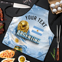 Personalized Argentina Football Champion Trophy Apron Flag Soccer Fan Graphic