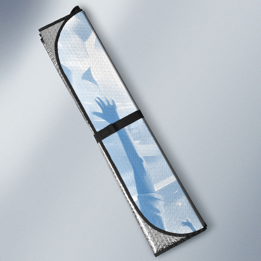 Personalized Argentina Football Champion Trophy Auto Sun Shade Flag Soccer Fan Graphic