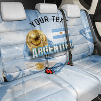 Personalized Argentina Football Champion Trophy Back Car Seat Cover Flag Soccer Fan Graphic