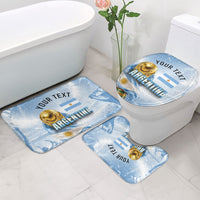 Personalized Argentina Football Champion Trophy Bathroom Set Flag Soccer Fan Graphic