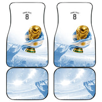 Personalized Argentina Football Champion Trophy Car Mats Flag Soccer Fan Graphic