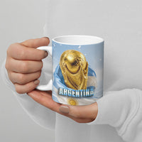 Personalized Argentina Football Champion Trophy Ceramic Mug Flag Soccer Fan Graphic
