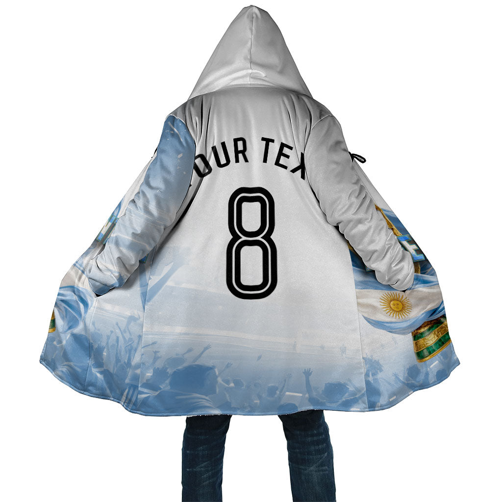 Personalized Argentina Football Champion Trophy Cloak Flag Soccer Fan Graphic