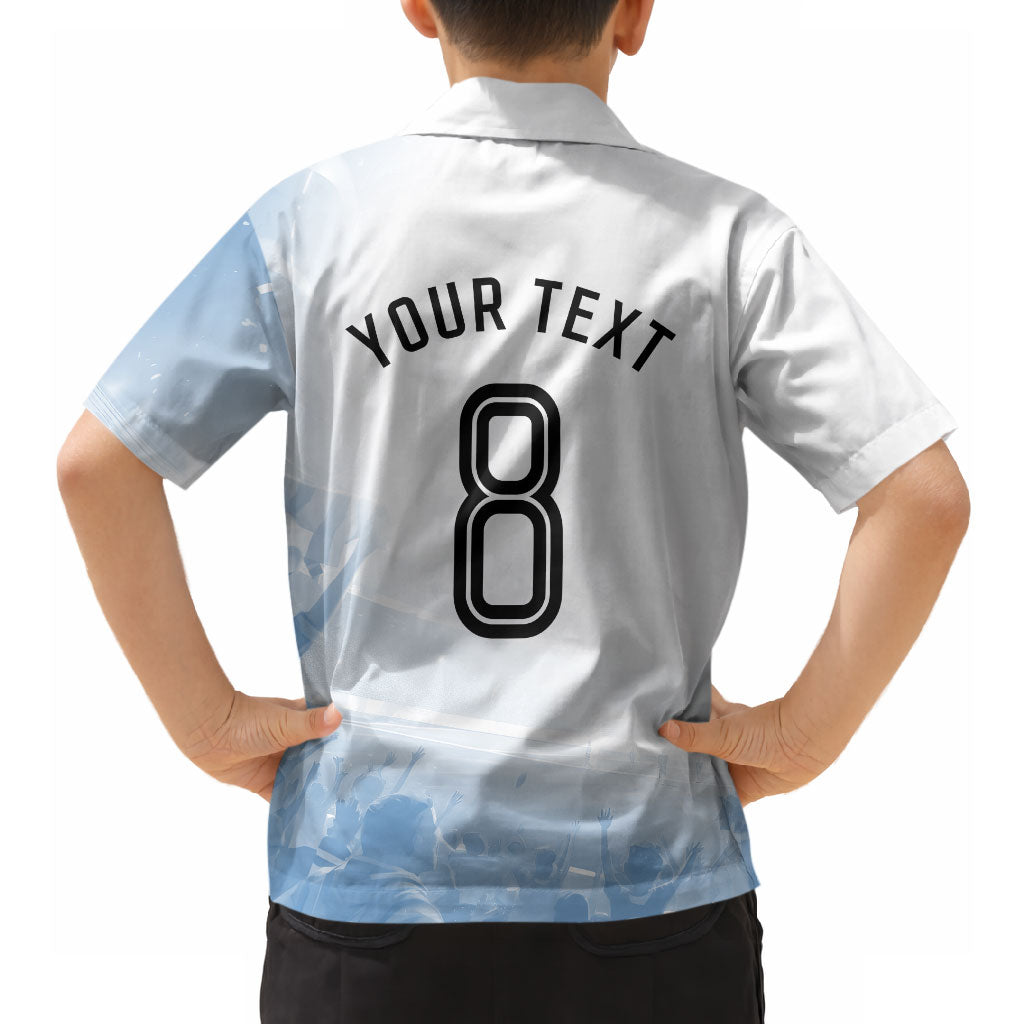 Personalized Argentina Football Champion Trophy Hawaiian Shirt Flag Soccer Fan Graphic