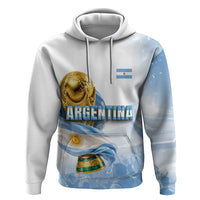 Personalized Argentina Football Champion Trophy Hoodie Flag Soccer Fan Graphic