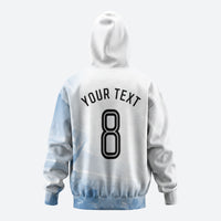 Personalized Argentina Football Champion Trophy Hoodie Flag Soccer Fan Graphic