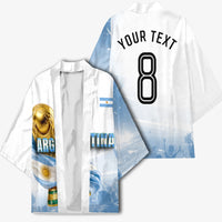 Personalized Argentina Football Champion Trophy Kimono Flag Soccer Fan Graphic