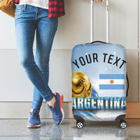 Personalized Argentina Football Champion Trophy Luggage Cover Flag Soccer Fan Graphic