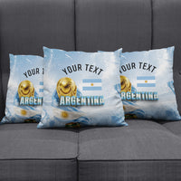 Personalized Argentina Football Champion Trophy Pillow Cover Flag Soccer Fan Graphic