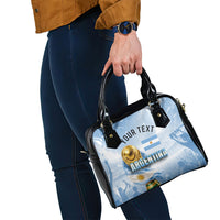Personalized Argentina Football Champion Trophy Shoulder Handbag Flag Soccer Fan Graphic