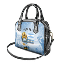 Personalized Argentina Football Champion Trophy Shoulder Handbag Flag Soccer Fan Graphic